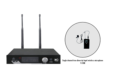 ITC T-530B приёмник + петличный  микрофон