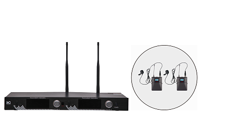 ITC T-521UL  радиосистема, 2 петличных микрофона